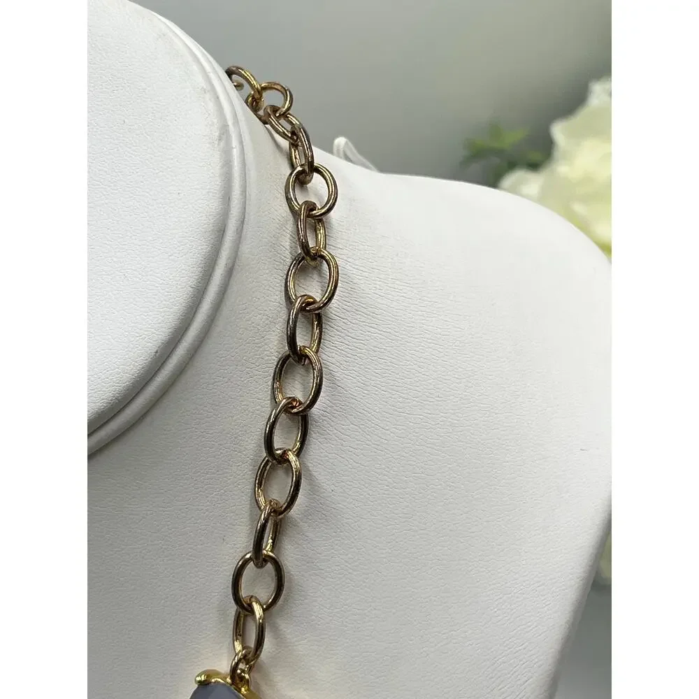 Kate Spade Daylight Jewels Collar Pale Lilac Lavender Purple Gems Necklace‎